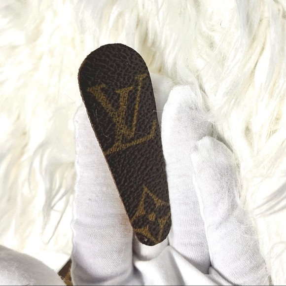 Louis Vuitton Hair Clips -Upcycled Luxury from Authentic Vintage Handbag Canvas - Picture 6 of 11